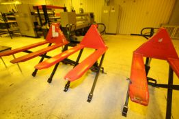 Global 2,200 lb. 45” L Hydraulic Pallet Jack, S/N G1506525 with 31-1/2” Lifting Height