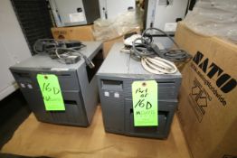 SATO 4" Label Printer, Model CL412e, S/N 8E030401 and S/N 8E030297 (LPT)