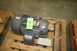 New Baldor 15 hp Motor, Cat #10XM7554T, S/N BZ277138, Frame 256TC, 1765 RPM, 230/460 V, 3 Phase, (