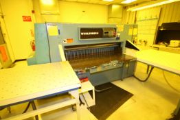 Wohlenberg 61” Guillotine, Model 155 (MCS), S/N 3091-010 (PLC) with Air Bed Table, Aprox. 78” L x