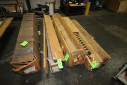 (5) Crates of Spare Coating Line Rolls, Include (1) Spreader Roll, 70 1/2" L x 5" Dia, (1) Idler