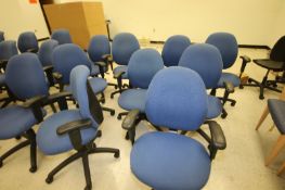 Blue Roller Desk Chairs, Adjustable Height