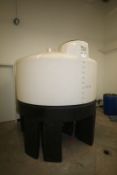 ProTank 1,600 Gal. Plastic Storage Tank, Mounted on Plastic Stand