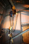 ½-Ton Pneumatic Hoists with Trolleys and Hose Reel – (1) CM and (1) Kone Cranes (Located 2nd Floor