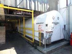 Tomco 50 Ton Carbon Dioxide Horizontal Storage Tank Last running at a Soft Drink Facility,