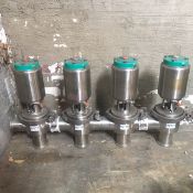 Tri-Clover 761 Series Air Valve Cluster, (4) 2-1/2" Air Valve Cluster (Located in Kentucky, ***