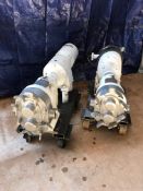 Waukesha Positive Displacement Pumps, Model DO251433SS, stainless steel heads, stainless steel