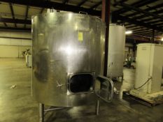 Approx 700 gallon food grade stainless steel jacketed tank in great condition. Inside diameter is