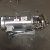 Tri-Clover 5-HP All S/S Washdwon Centrifugal Pump, Mocel c216MD21T-5, S/N M6052, 1750 RPM, 2"