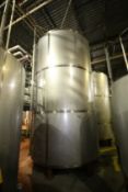 2012 JBF 6,700 Gal. Vertical S/S Tank, Single-Wall, CIP Spray Ball, Drawing Available (Tank 41) (