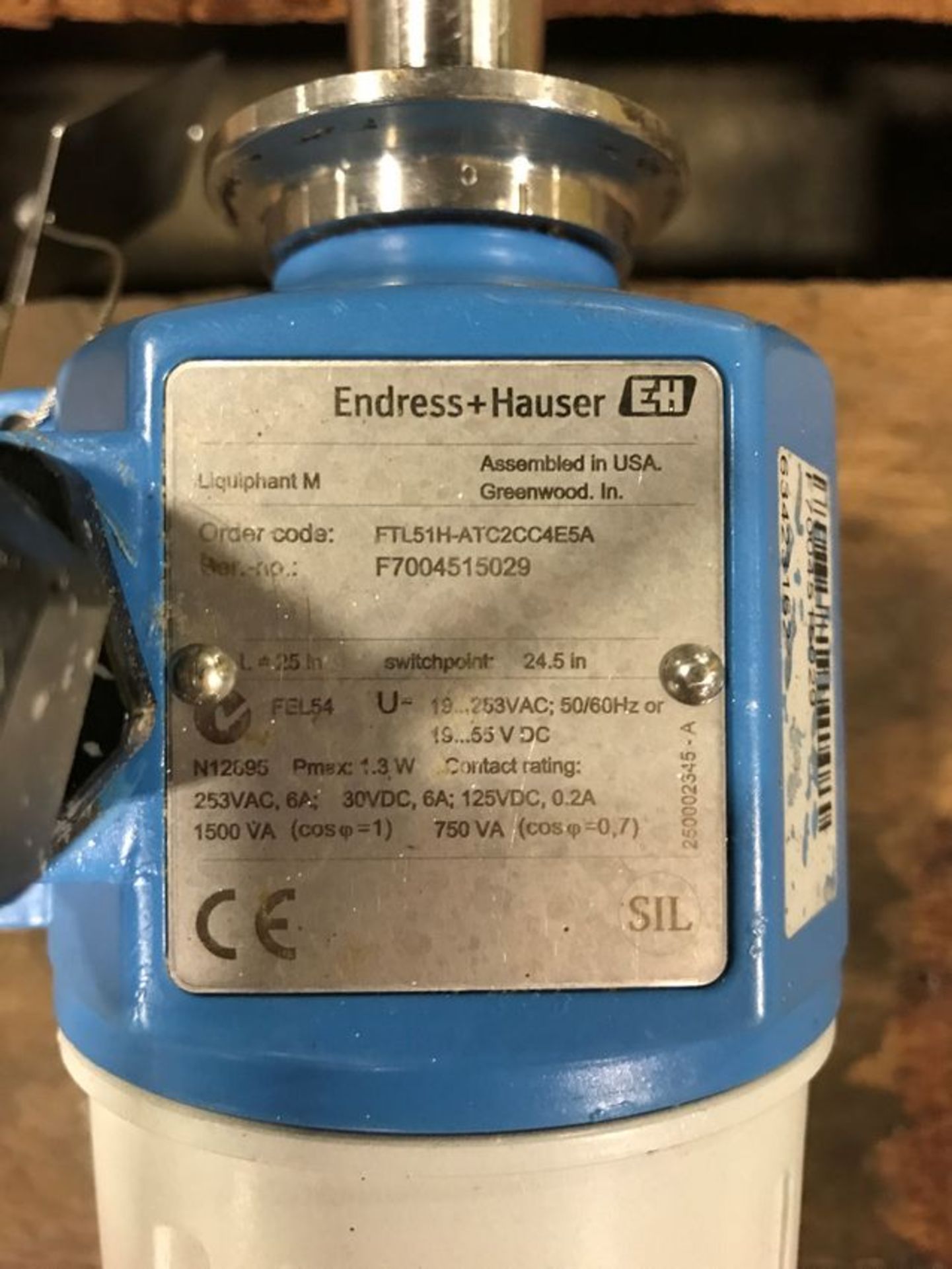 Endress + Hauser 25" Long Level Probes, with 1.5" Tri-Clamp Connections - Image 2 of 2