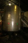 6,000 Gal. S/S Vertical Tank, Single-Wall, Dims.: 118" W x 168" H (Tank 38)