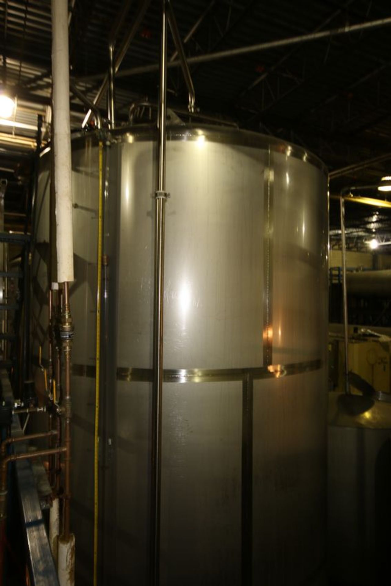 2012 JBF 6,700 Gal. Vertical S/S Tank, Single-Wall, CIP Spray Ball, Drawing Available (Tank 41) ( - Image 3 of 6