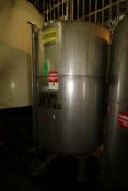 Zenas 1,000 Gal. Vertical S/S Tank, Single-Wall, S/N 14, , Dims.: 108" H x 65" W(Tank 4)