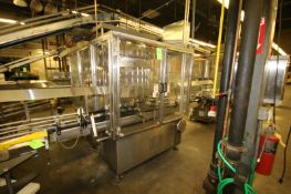 2011 U.S. Bottlers 36-Valve Piston Filler, M/N PG-36-54, S/N SS400, with Infeed/Outfeed Conveyor,
