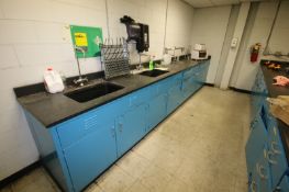 Lab Counters, Including 18" Counter Tops, Sinks, Attachments and Refrigerator