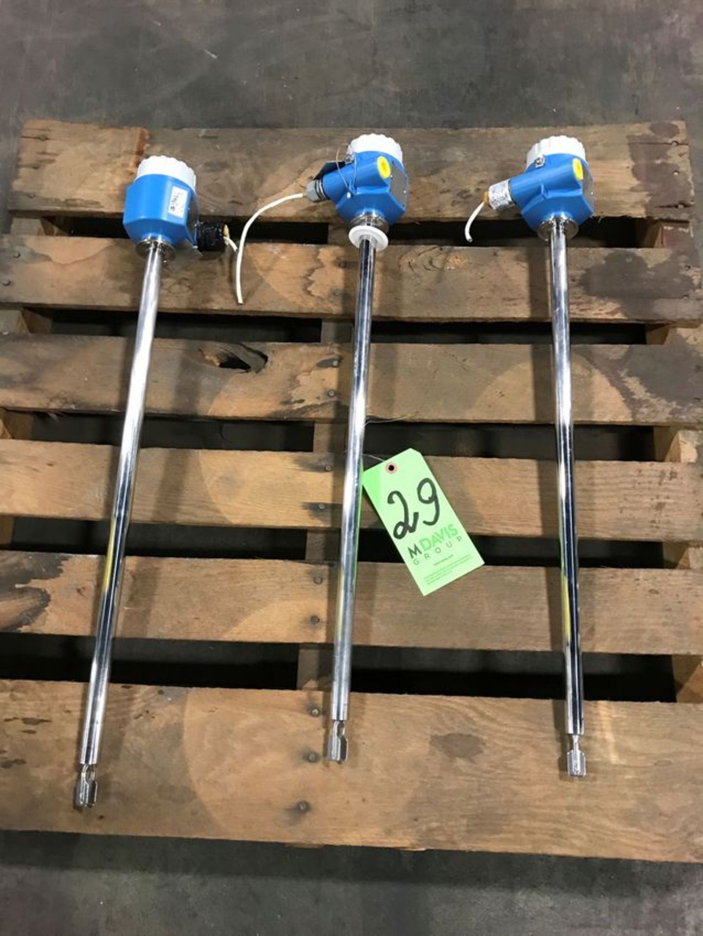 Endress + Hauser 25" Long Level Probes, with 1.5" Tri-Clamp Connections