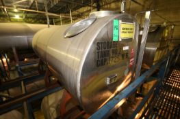 1,725 Gal. S/S Horizontal Tanks, Single-Wall, Dims.: 59" Dia. x 151" L