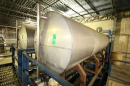 Zenas 2,600 Gal. Horizontal S/S Tank, Single-Wall, S/N 1486, Dims.: 60" Dia. x 19' L (Tank 17)