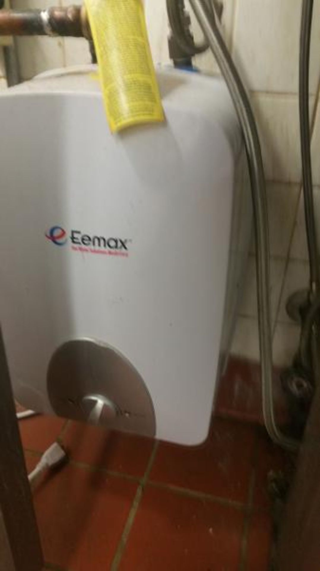 S/S Single Bowl Pedestal Sink with Eemax Tankless Hot Water Heater Rigging Cost: $55 - Image 2 of 2