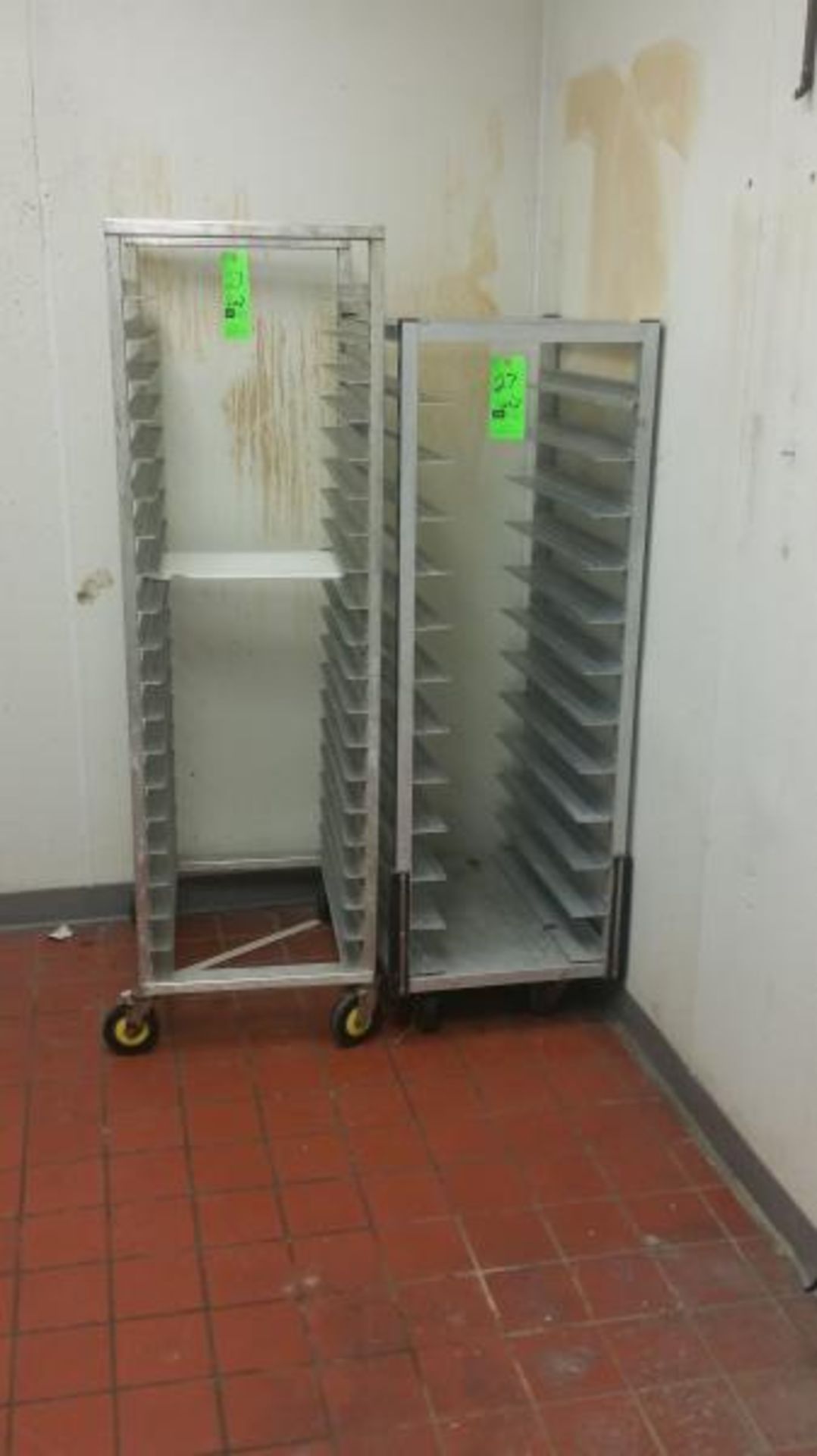 (5) Sheet Pan Racks on Casters Rigging Cost: $10