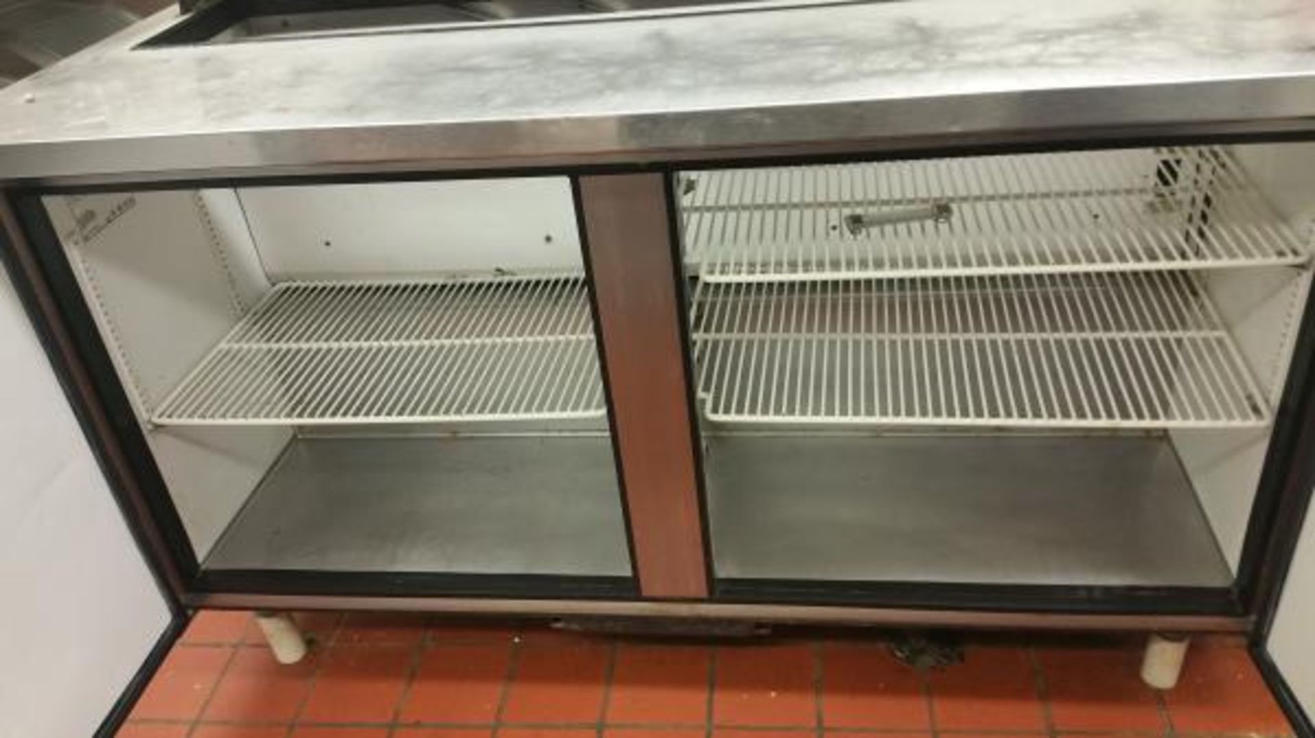 True Refrigeration 60"x30" Two Door Commercial Salad/Sandwich/Pizza Prep Refrigerator S/S Exterior