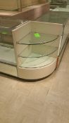 (2) Corner Units with 3 Glass Shelves Rigging Cost: $55