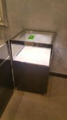 24""x24"x40" Chocolate Chrome and Glass Single Level display Case with Lighting Rigging Cost: $35