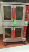 Vulcan Double Deck Full-sized Electric Convection Oven on casters. Rigging Cost: $55