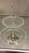 2 and 3 Tier Glass and Stainless Pastry Displays Rigging Cost: $10