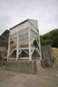 35 Ton Crusher Feed Chute with Conveyor, 190" L Conveyor