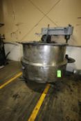 Groen 350 Gal. Jacketed Tank, S/N 77241, Max. WP- 42 PSI @ 300 F, National Board Number: 30378, with
