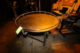 Aprox. 5 ft. W Rotary Accumulation Table with S/S Table (Located R12 Bulk Filling Room)