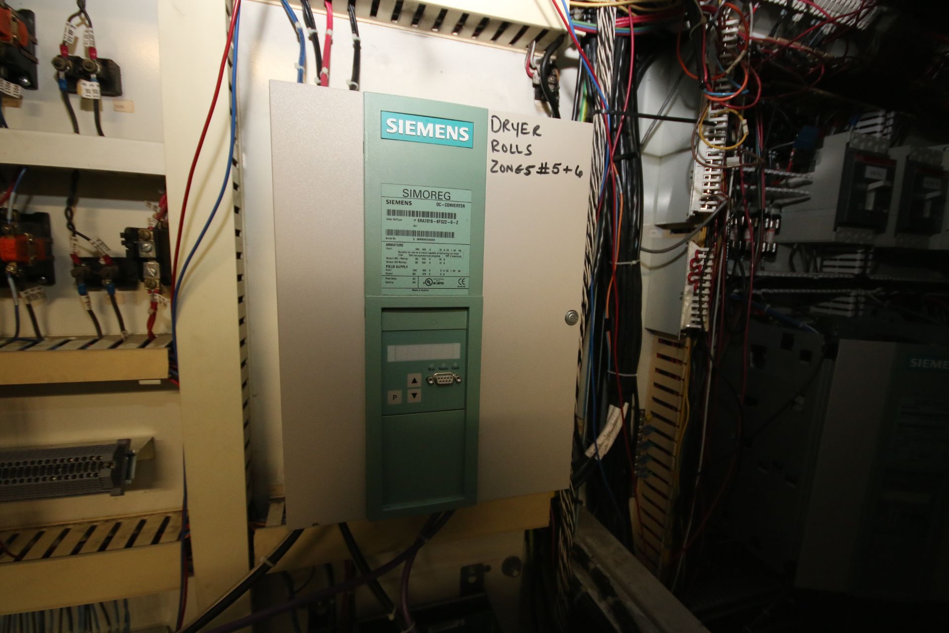 (2) Dryer Control Panels for Dryer Rolls Zones 1 to 8 with Electro Flyte (4) Siemens DC/ - Image 5 of 9