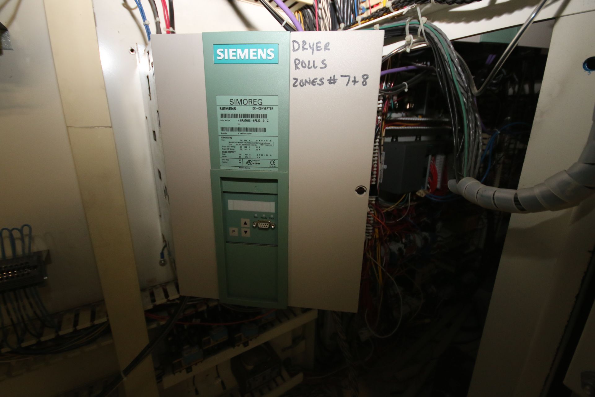(2) Dryer Control Panels for Dryer Rolls Zones 1 to 8 with Electro Flyte (4) Siemens DC/ - Image 6 of 9