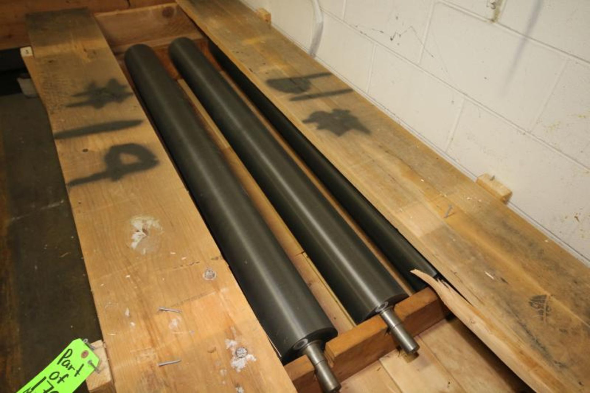 (3) Crates of Spare Coating Line Rolls, Includes (3) Refurbished Idler Rolls, 66" L x 6" Dia., (1) - Image 2 of 2