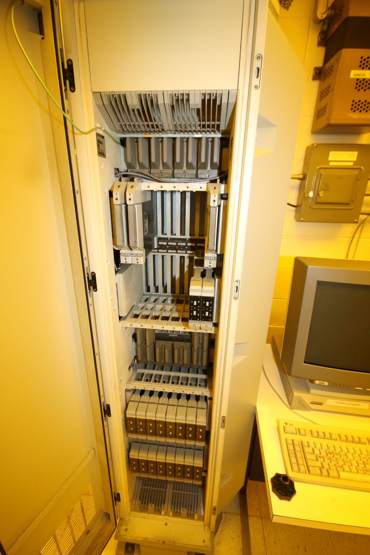 Foxboro IA Series Dryer and Other Line Control Cabinets with Computer System and Desk (Located in - Image 4 of 7