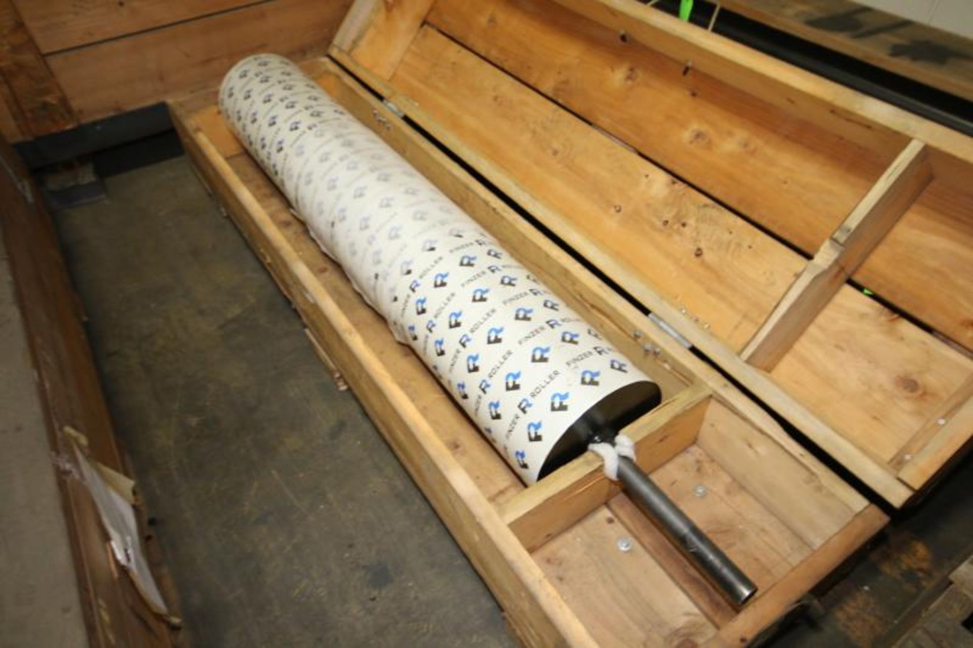 (3) Crates of Spare Coating Line Rolls, Includes (3) Refurbished Idler Rolls, 66" L x 6" Dia., (1)