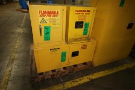 Flammable Storage Cabinets, Manuf. By JustRite, Eagle, Securall Cabinets, (2) 4 Gal., (1) 12 Gal.,