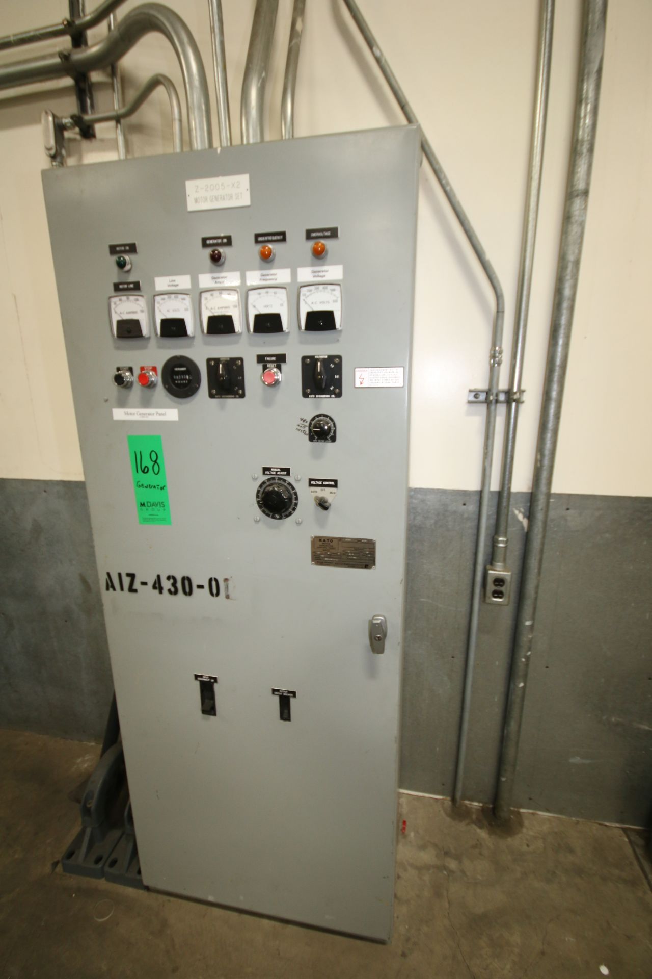 Kato Engineering 150 hp Generator Set, Model L232440000, Type 23244, S/N 90990 with 1790 RPM, 50 KW, - Image 3 of 4