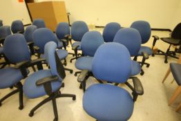 Blue Roller Desk Chairs, Adjustable Height, LOCATED SOUTH PLAINFIELD, NJ