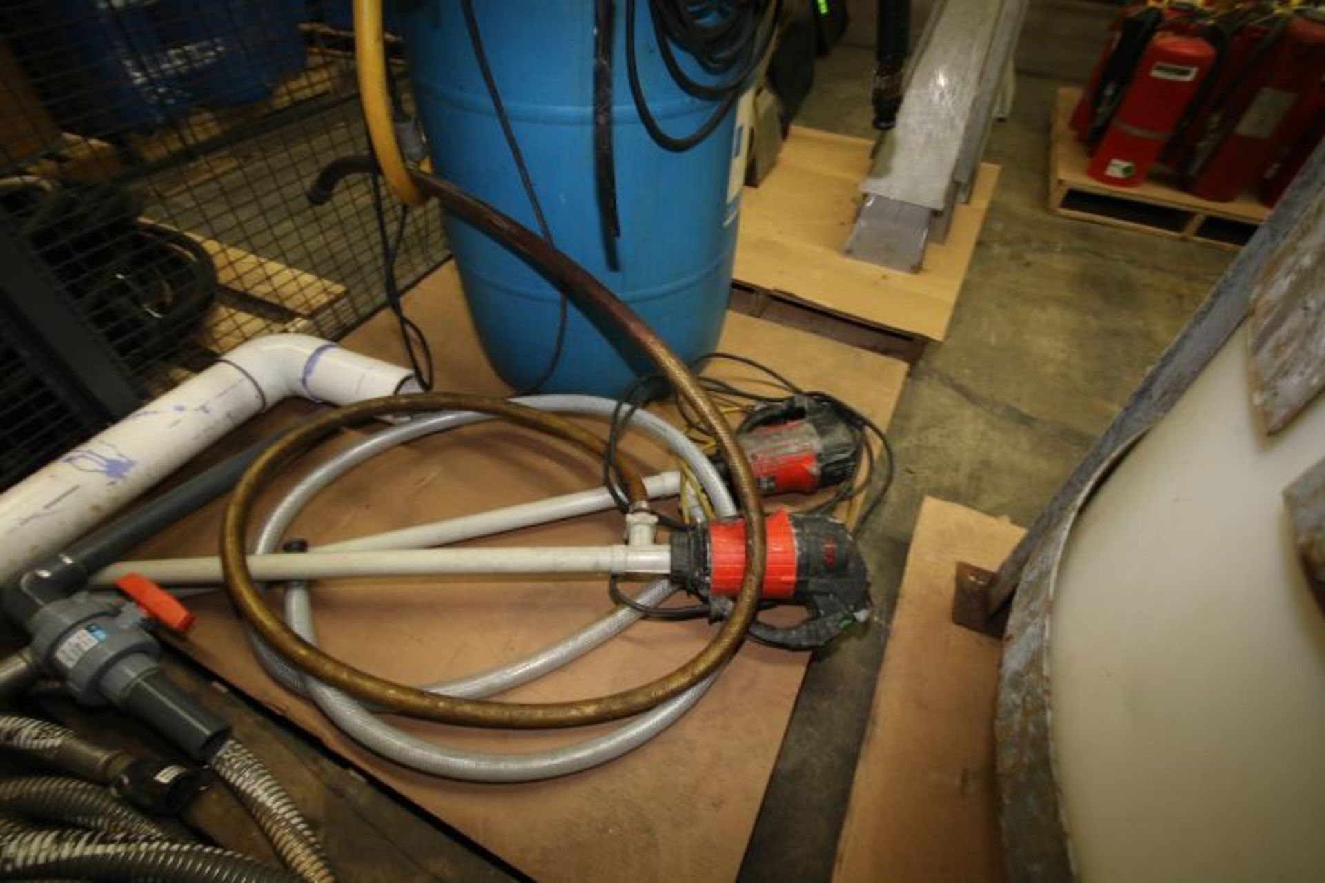 Lot of Assorted Hoses, Duct Work, (12) Flux Pumps, Misc. Fittings, and Other Present Contents on (4) - Image 3 of 4