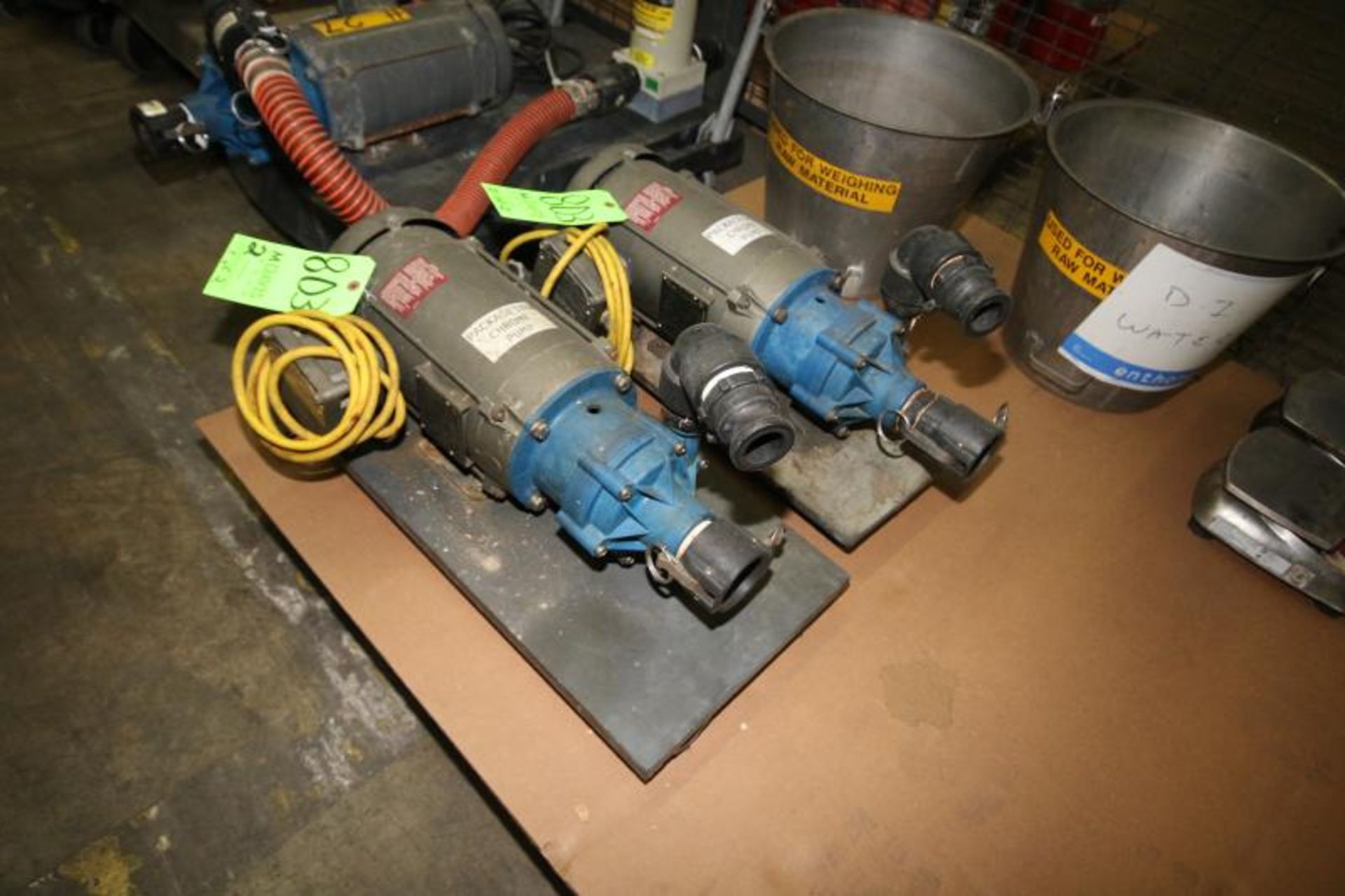 Ingersoll Dresser 1 hp Pumps, 3450 RPM, 115/230 Volts, Mounted on Skids, LOCATED IN BRIDGEVIEW,