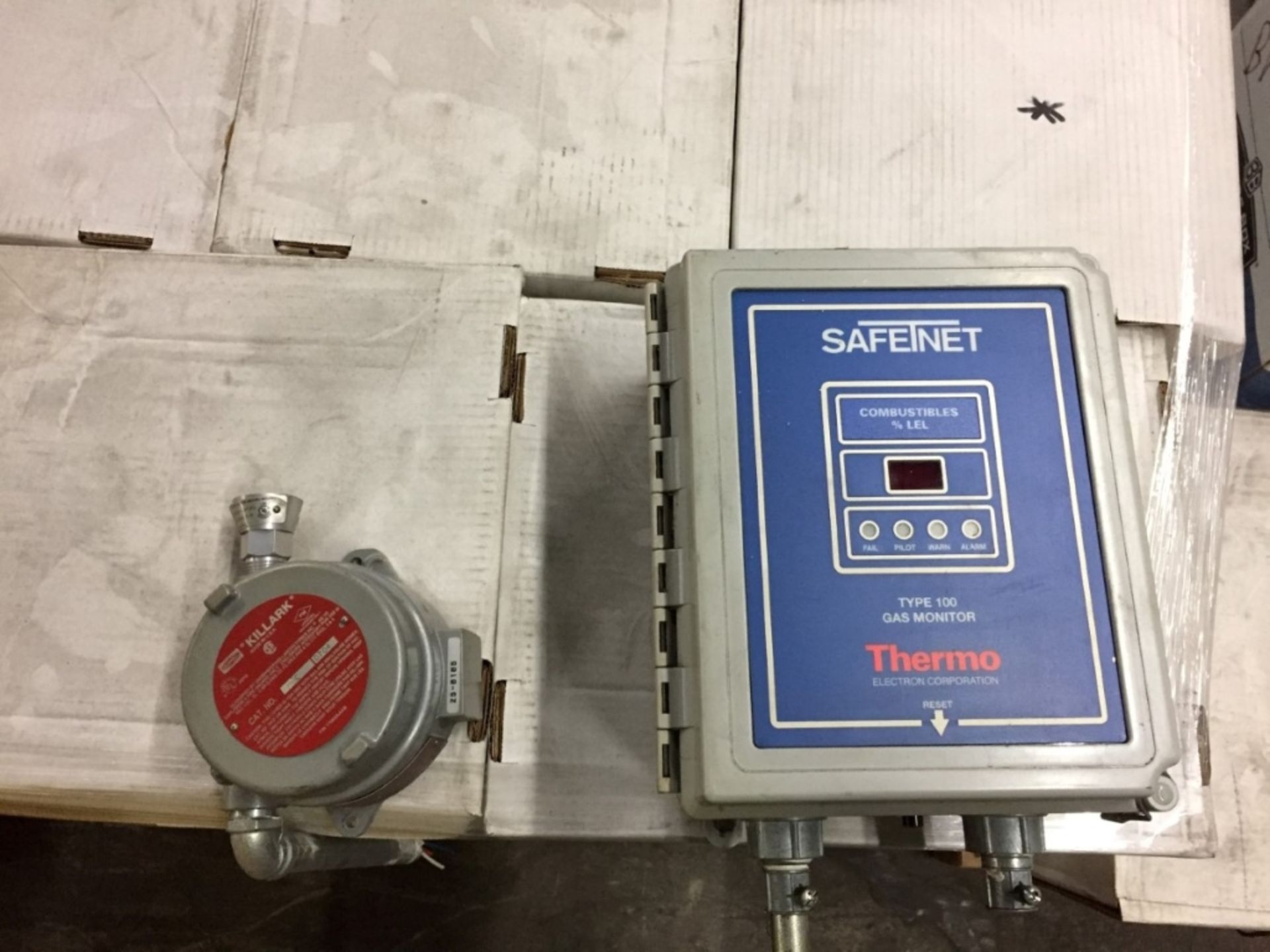 Thermo LEL Room Sensor Gas Monitor, Safe T Net 100, S/N 72-1301, 115 Vac, 60 Hz (Located Bridgeview, - Image 4 of 5