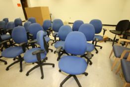 Blue Roller Desk Chairs, Adjustable Height, LOCATED SOUTH PLAINFIELD, NJ
