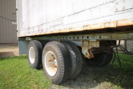 38 ft. Dry Van Dual-Axle Trailer with Contents, Contents Include Aprox. 10 I-Beams, Pallet Racking