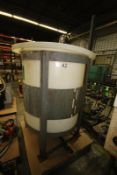 Aprox. 300 Gal. Vertical Poly Tank, with 1 hp Dual Prop Agitator, Mounted on Legs, LOCATED IN
