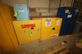 JustRite and Eagle Flammable Storage Cabinets, 30 Gal. Capacity, Overall Dims.: 43" L x 18" W x