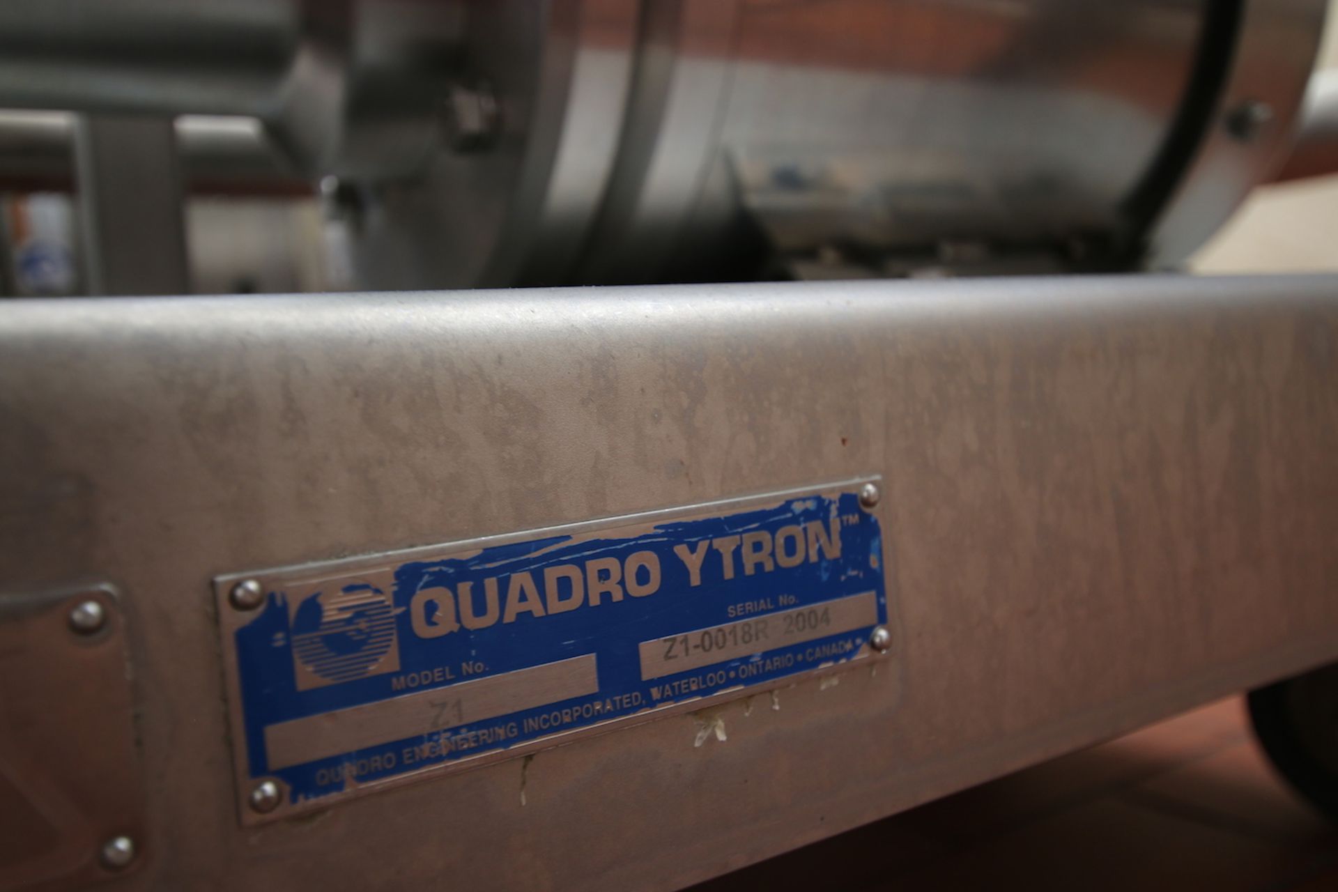 Quadro Ytron Inline High-Shear Emulsifier Mixer, Model Z1, S/N Z10018R2004, Sterling Electric All - Image 6 of 7