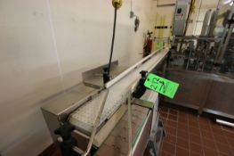 Mat Top Conveyor Approx 6" W x 120" L, Outfeed from Filler